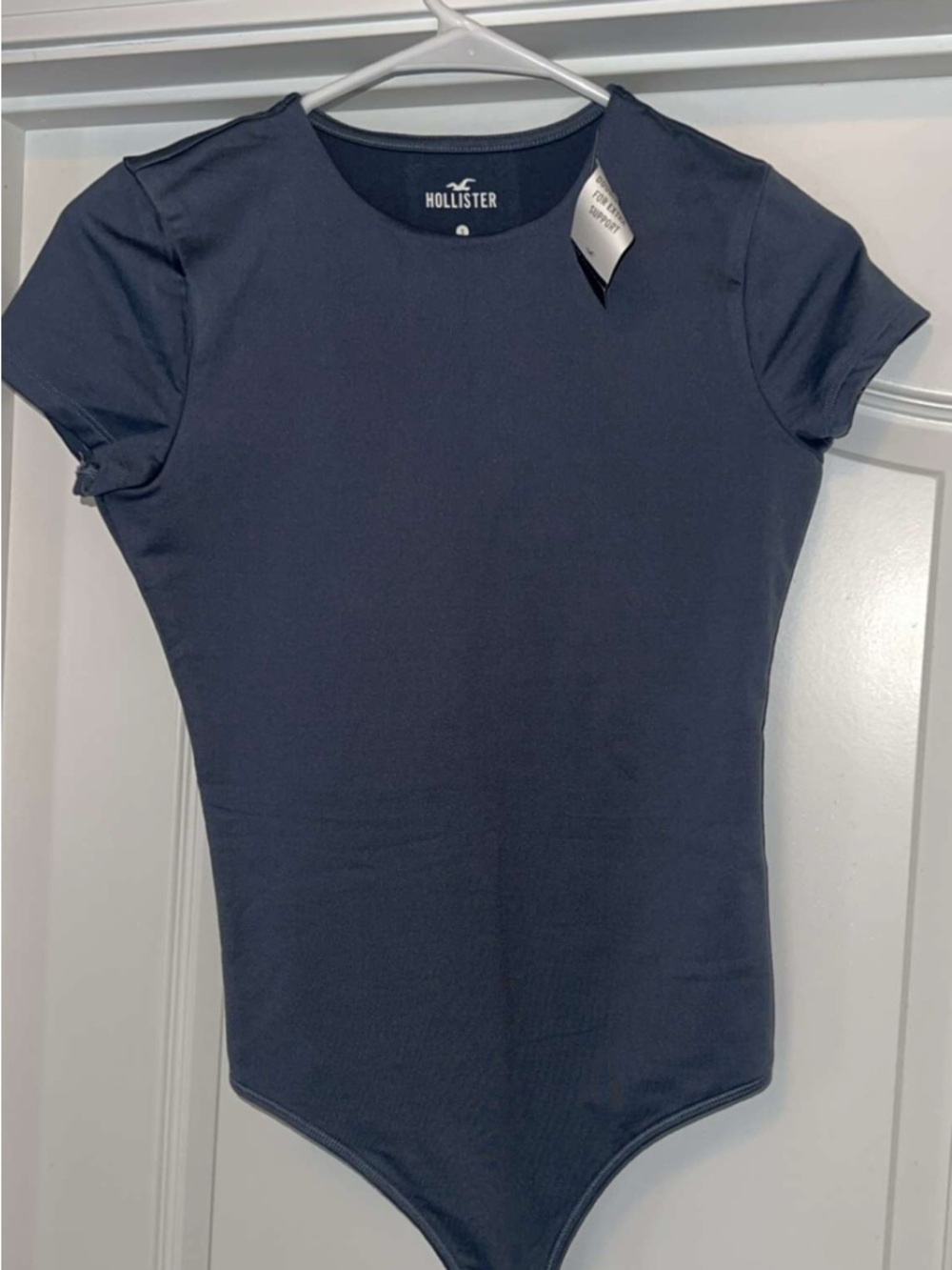 Hollister Short Sleeve Navy Crew Bodysuit